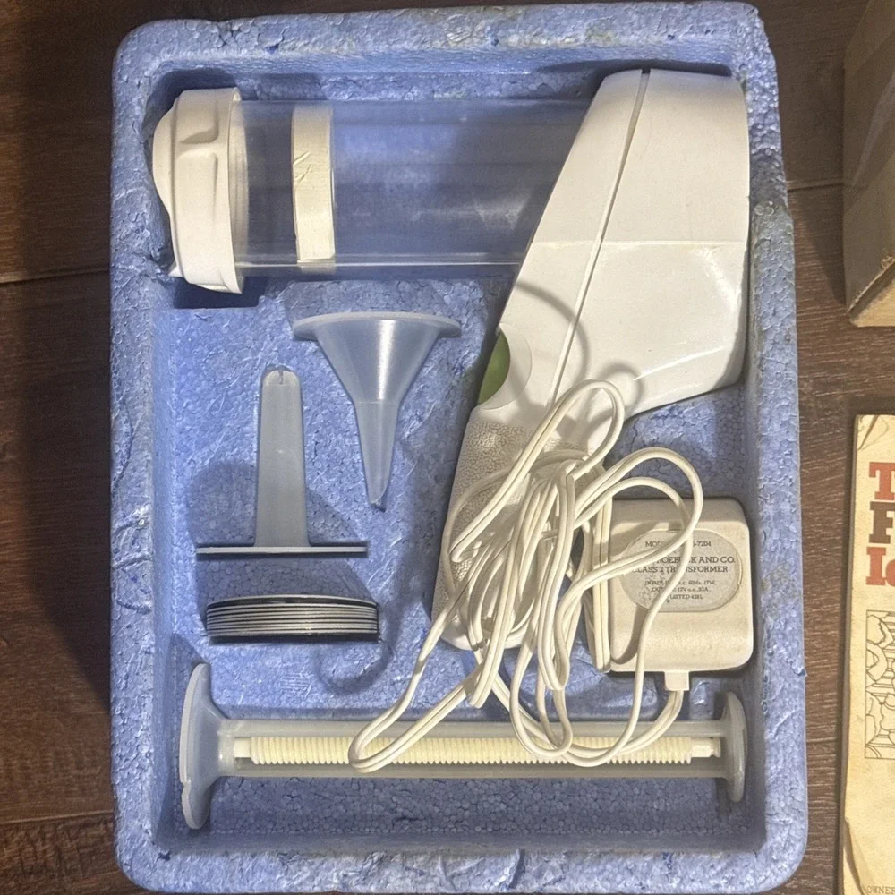 Vintage Sears Fun Gun Electric Cookie Canape Press 82505 Complete Tested‎